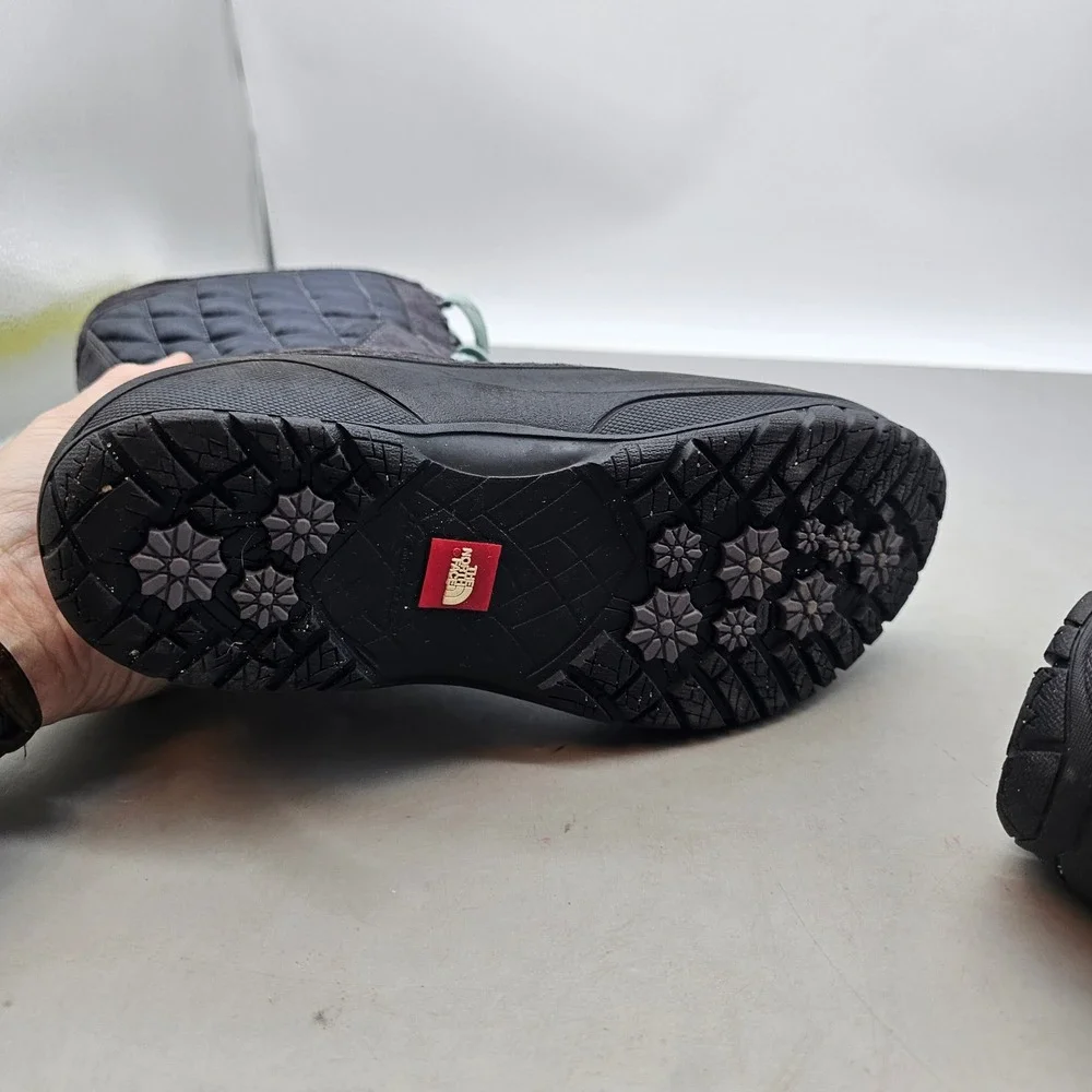 The North Face ThermoBall Shellista II Mid Black Winter Boots Womens 8 NF0A2T5D